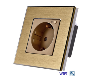 16A EU Wi-Fi WALL SOCKET AL Zlatni (TUYA)
