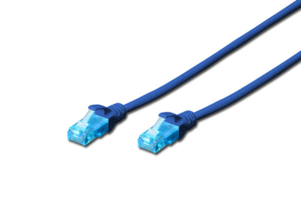 DK-1512-030/B patchcord kabl 5e U/UTP CCA 3m plavi