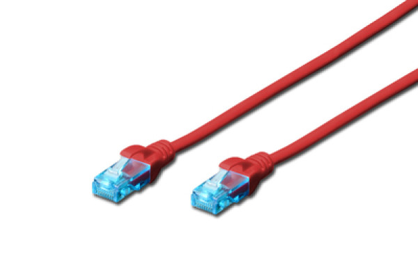 DK-1512-050/R patchcord kabl 5e U/UTP CCA 5m crveni