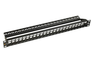 Solarix SX24M-0-STP-BK patchcord kabel panel 1U 24 porta