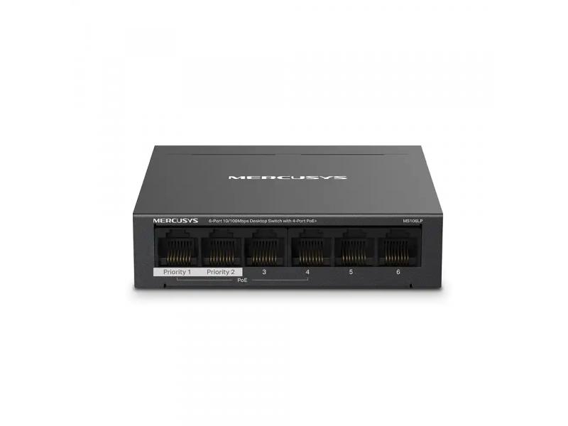 MERCUSYS MS106LP/4-Port PoE+ Switch