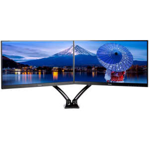 Iiyama DS3002C-B1 - Mounting kitfor 2 monitors (adjustable arm) black screen size: 10'-27' desk-mountable