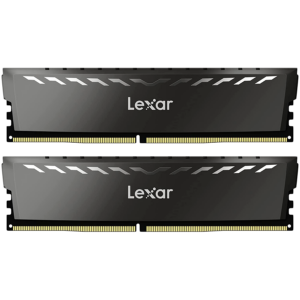 Lexar 2x16GB THOR DDR4 3600 UDIMM XMP Memory with white heatsink. Dual pack