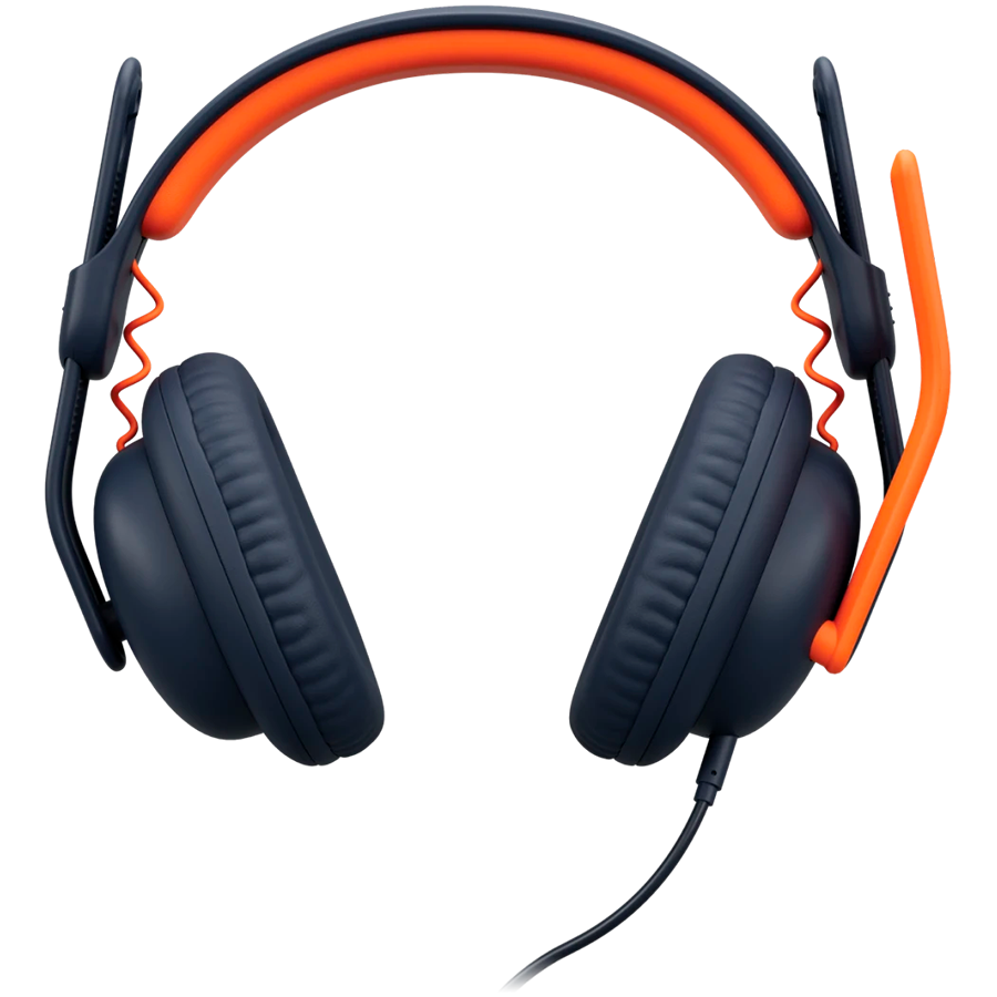 LOGITECH ZONE Learn – Over Ear Wired Headset – CLASSIC BLUE – USB-C