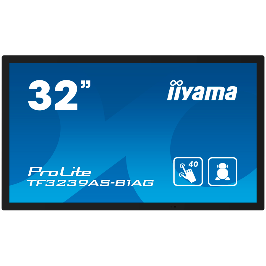 IIYAMA LFD TF3239AS-B1AG 32′ 12pt Open Frame PCAP interactive large format display 500 cd/m² 8ms 	projective capacitive 12 points touch through-glass, temperature sensor with fan control