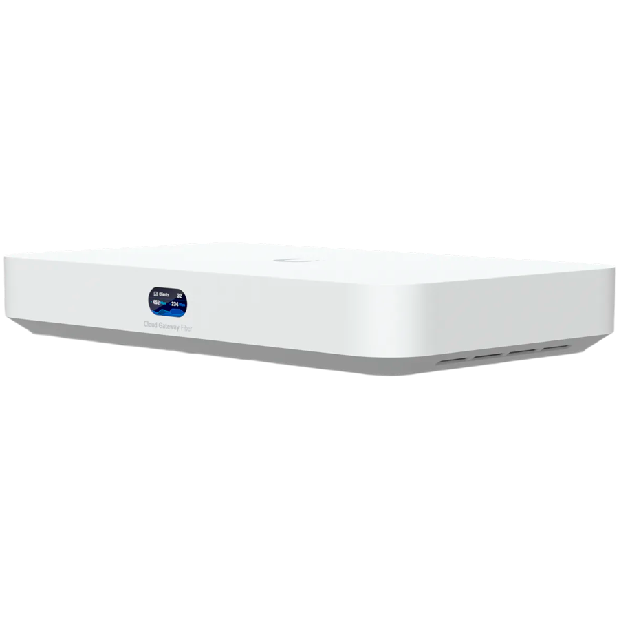 Ubiquiti UniFi UCG-Fiber-EU Desktop 10G Cloud Gateway with integrated PoE switch, Includes full UniFi application suite for device management