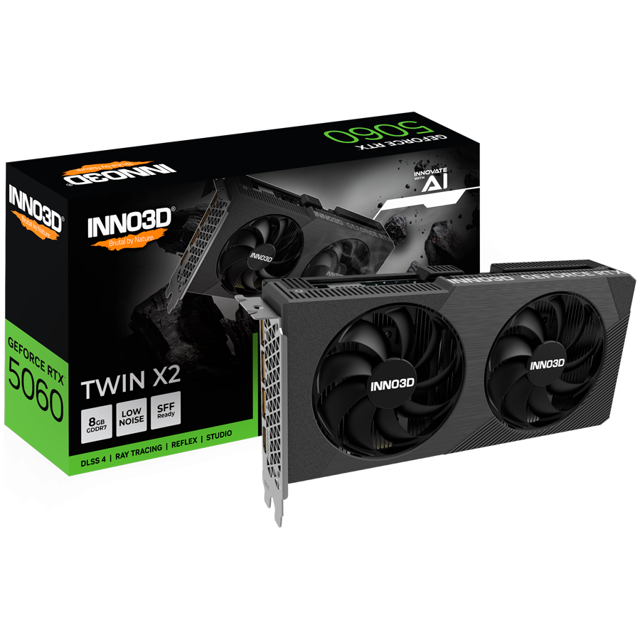 INNO3D GeForce RTX 5060 Twin X2 8GB GDDR7 128-bit, 1x HDMI