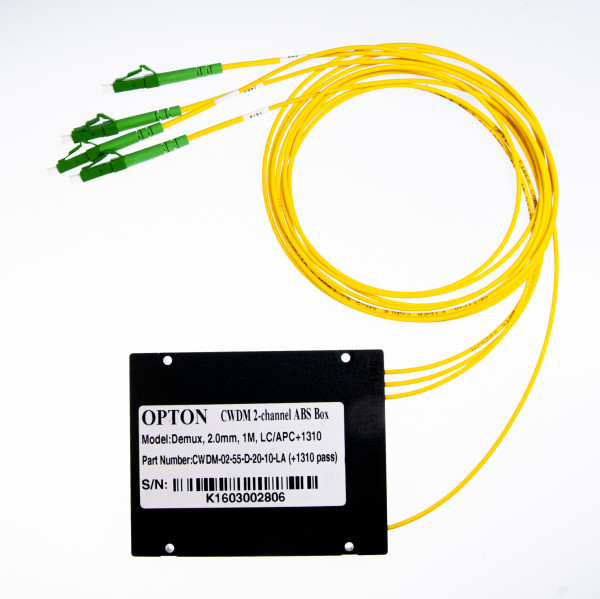 CWDM DEMUX 2-kanalni 1551-1571 LC/APC(+1310)