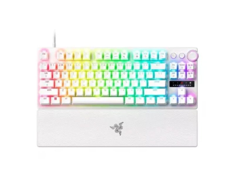 RAZER Huntsman V3 Pro Tenkeyless 2025 – 8K Tenkeyless Analog Optical Esports Keyboard – White Edition