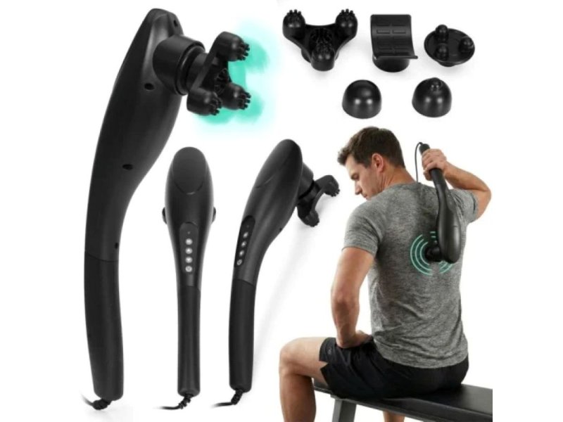 ModernHome Rucni vibracioni masazer za telo sa 5 nastavaka, 20W, ModernHome