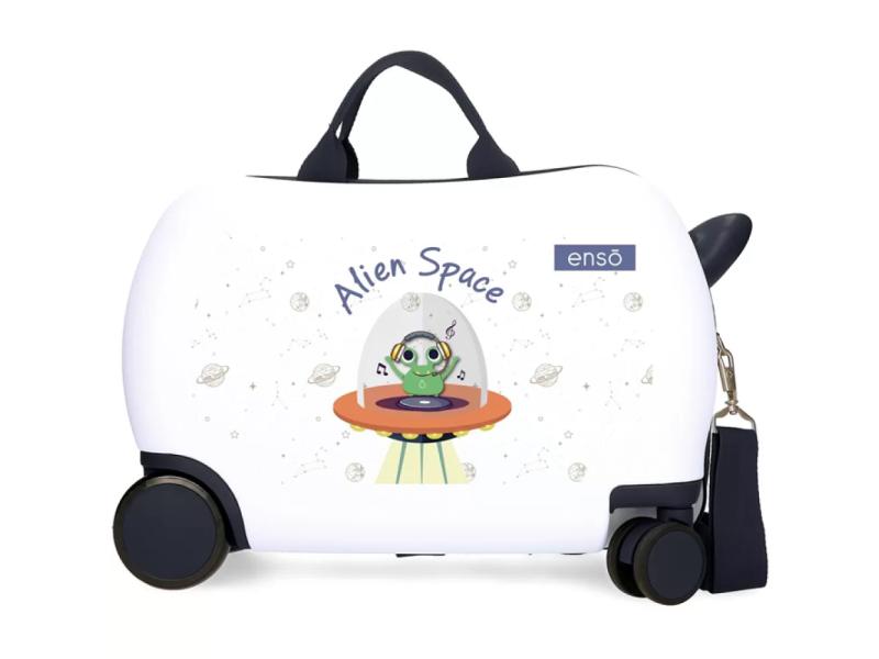 ENSO Dečiji kofer za put i vožnjuAlien Space white