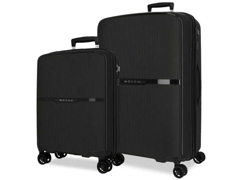 MOVOM Putni koferi od polipropilena 56cm i 66cm Moon black