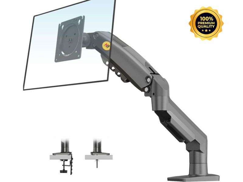 NORTH BAYOU F80 stoni nosač za monitor mat crni 17-30 inča