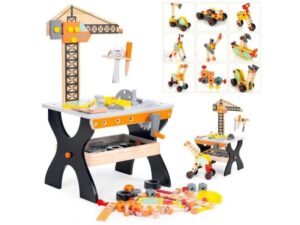 ECO TOYS Drvena radionica za decu, sto sa alatom