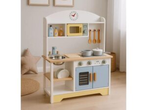 ECO TOYS Decija kuhinja , Rerna, masina za pranje vesa, mikrotalasna i 12 dodataka