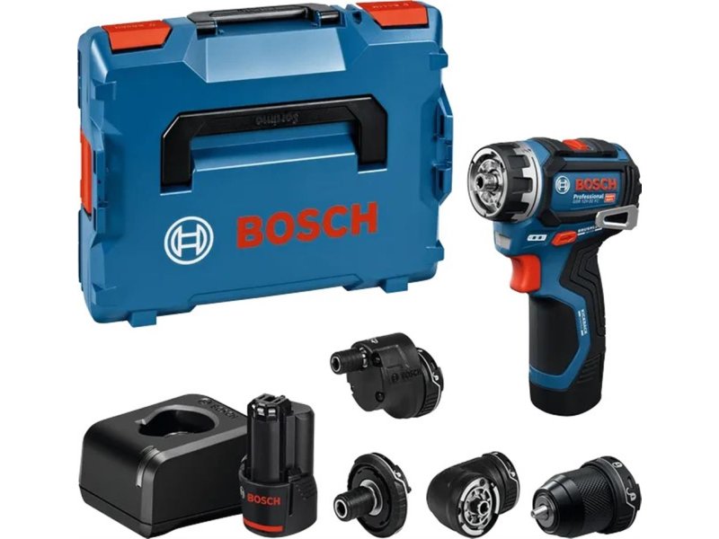BOSCH PRO HEAVY DUTY GSR 12V-32 FC Odvrtač u L-BOXX 102 sa 2x 2.0 Ah Li-ion akumulatora i adapter, 06019N7101