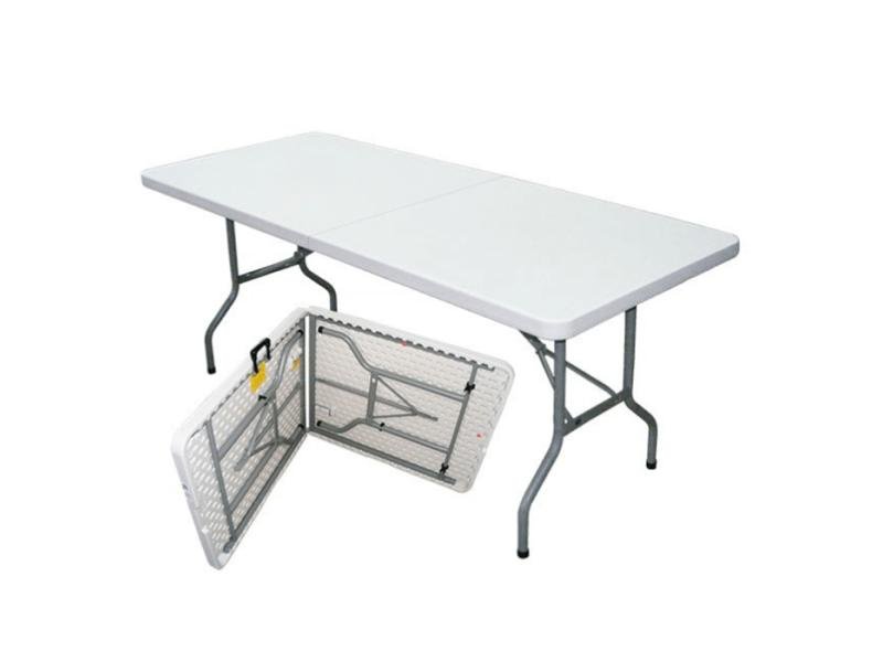 Savacoop Sklopivi plastični sto beli 180cm OUTLET