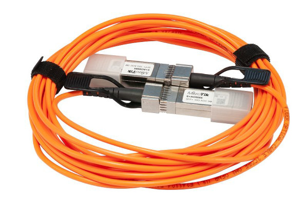 MikroTik S+AO0005   SFP+ direct attach Active Optics cable, 5m