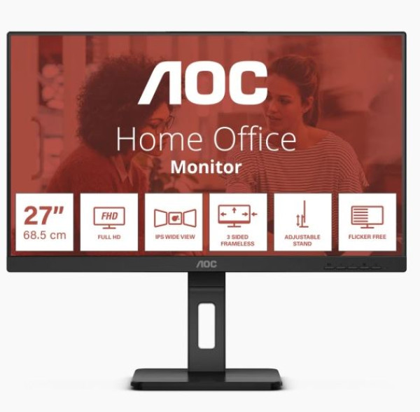 Monitor 27′ AOC 27E3QAF IPS 1920×1080/75Hz/4ms/HDMI/DP/VGA