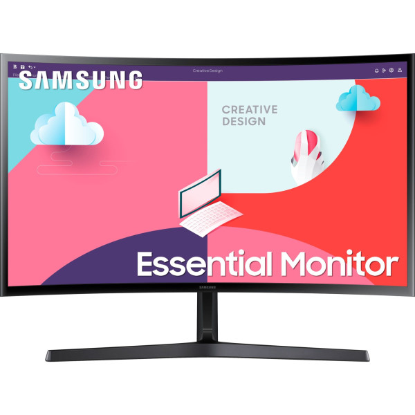Monitor Samsung S24C366EAU 61cm/24inca (1920×1080) Curved 16:9 4ms 75Hz HDMI VGA VESA Full HD Black