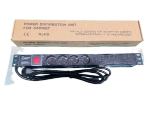 Exelink Razvodni PDU panel za rack 19 in, sa 4 utičnih mesta, kabl 2m (aluminijum)