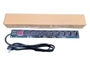 ExeLink Razvodni PDU panel za rack 19 in, sa 9 utičnih mesta, kabl 2m (aluminijum)