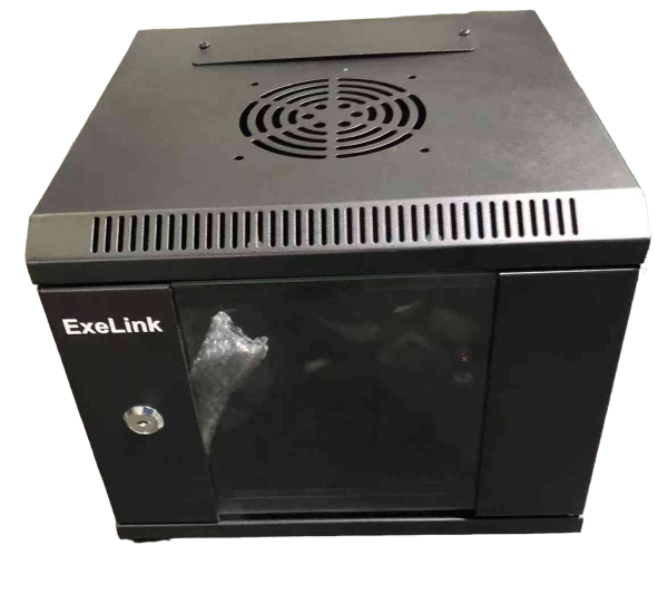 Rek ExeLink zidni orman 10 in 6U  vrata staklena