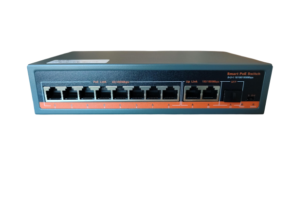 ExeLink SFG1211P neupravljivi switch 8×10/100 Base-TX(POE/POE+) 2×10/100/1000 Base-T, 1×1000 Base-X SFP porta