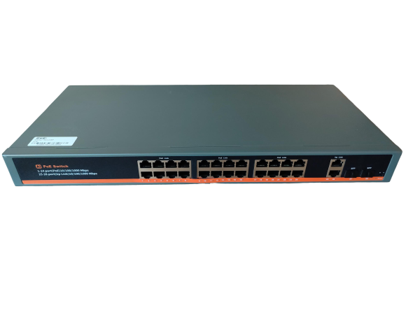 ExeLink SG1228P neupravljivi switch 24×10/100/1000 Base-T(POE/POE+),2×10/100/1000 Base-T,2×1000 Base-X SFP porta