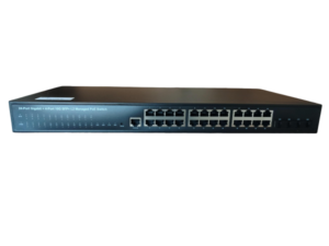 ExeLink SGX2528P upravljivi POE switch 24x10/100/1000 Base-T(POE/POE+), 4x1G/10 GE Base-X SFP+ porta, L2