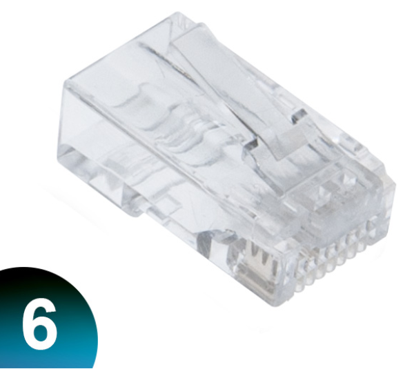 RJ45 konektor UTP cat6 100kom.
