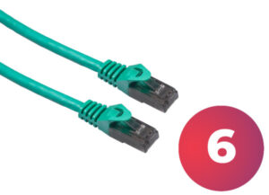 Patchcord utp6 1.0m zeleni
