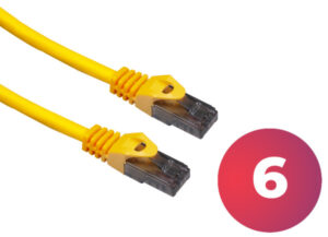Patchcord 1.0m utp cat6 žuti