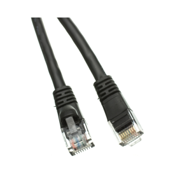 Patchcord kabl UTP cat5e 0,5m crni