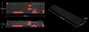 A4-S525N A4Tech Bloody Mehanicka RGB Gejmerska tastatura + Oslonac za zglob