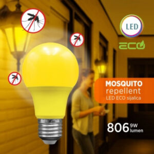 LED ECO sijalica E27 antiinsekt 9W A60 600Nm (Mosquito Repellent) 220-240V
