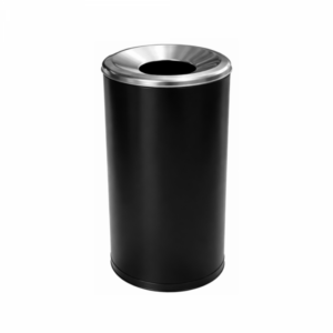 Kanta za otpatke 80 lit crna + hrom poklopac