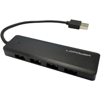 USB LC Power LC-HUB-U3-4-V2  HUB 4port USB3.0 Black