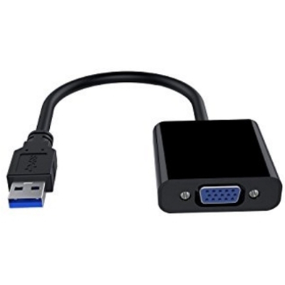 Adapter E-Green USB 3.0 (M) – VGA (F) crni