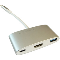 USB LC Power LC-HUB-C-MULTI-4 USB Type C HUB 1xUSB3.0 ,1x Type C-charging port, 1x HDMI 4K