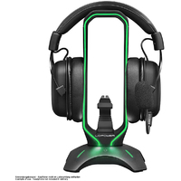 USB LC Power LC-HUB-HEAD-BUNGEE USB3.0 hub with headphone holder & mouse bungee, RGB lighting