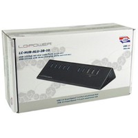 USB LC Power LC-HUB-ALU-2B-10 HUB 7+3port USB3.0 Aluminium