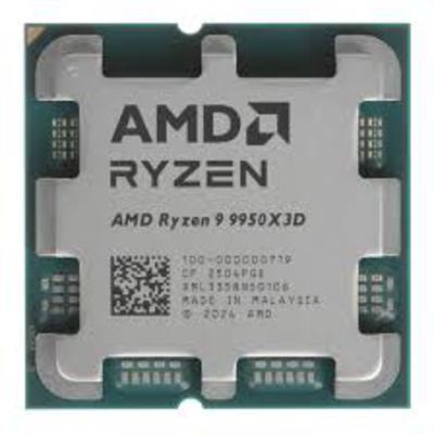 CPU AM5 AMD Ryzen 9 9950X3D 16 cores (5.7GHz) TRAY bez kulera 100-000000719