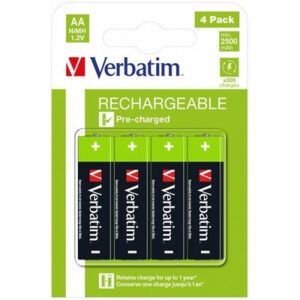 Baterija VERBATIM AA 2500mAh HR6 BLISTER 4kom punjive NiMH baterije