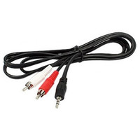 Kabl E-Green Audio 3.5mm stereo (M) - 2xRCA (M) 10m crni