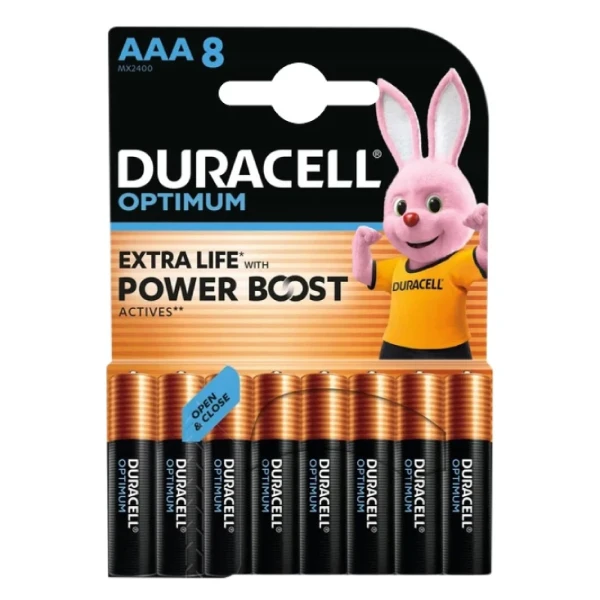 Baterija Duracell Optimum AAA 8/1, nepunjiva