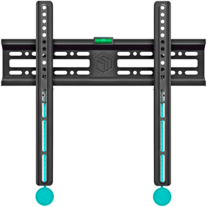 ONKRON Fixed TV Wall Mount for 32 to 65-inch Flat Panel TVs Digital Panels 50 kg, Black