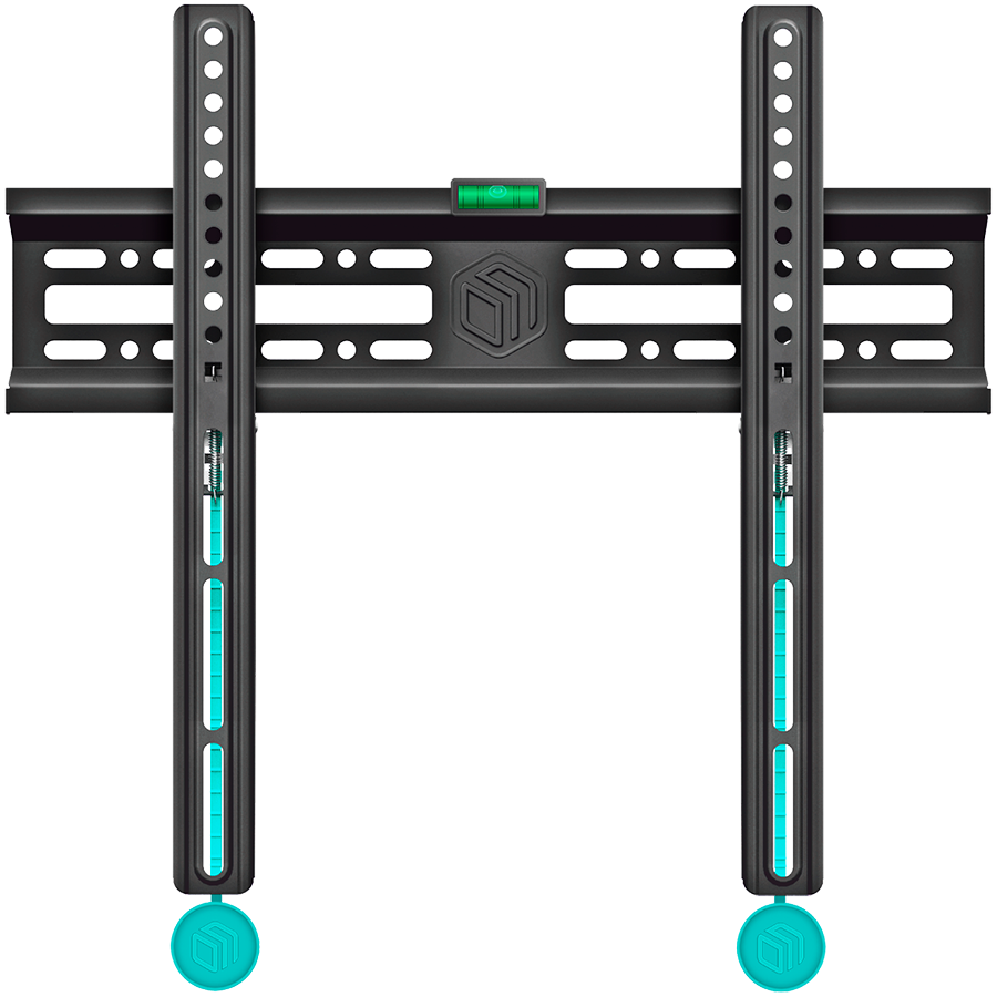 ONKRON Fixed TV Wall Mount for 32 to 65-inch Flat Panel TVs Digital Panels 50 kg, Black