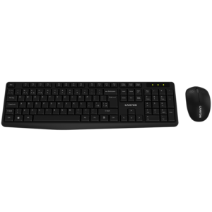CANYON SET-W01 EN/AD Keyboard+Mouse Wireless Black