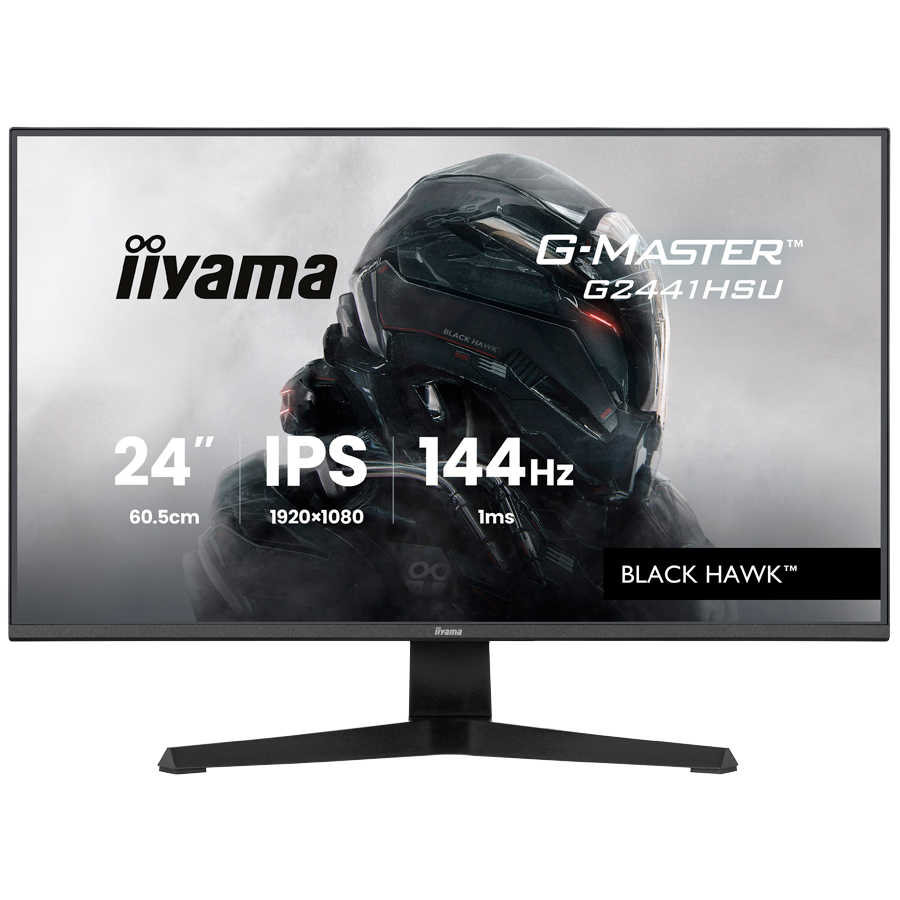 24 inch IPS Gaming G-Master Black Hawk FreeSync 1920×1080 144Hz 300cd/m2 HDMI DisplayPort 1ms MPRT Adaptive Sync Speakers USB 2x 2.0 Black Tuner